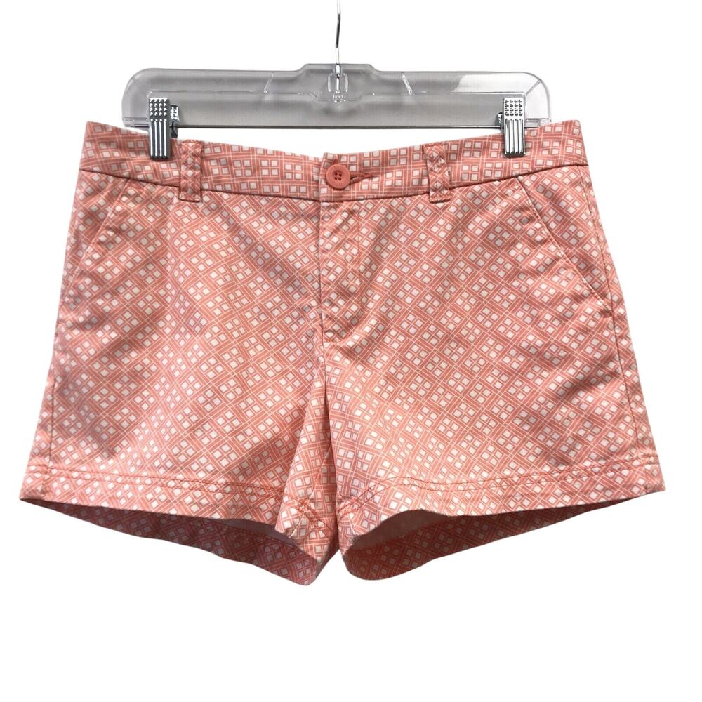 BCG Shorts Womens 8 Orange White